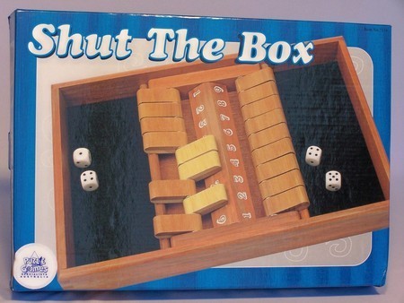 Shut the Box - 14 Games in a Wooden Box